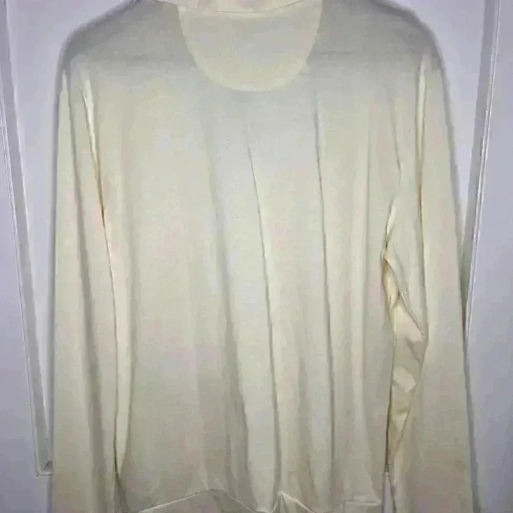 CALVIN Klein Men’s Light Yellow Liquid Touch Polo Size Medium - Picture 8 of 8